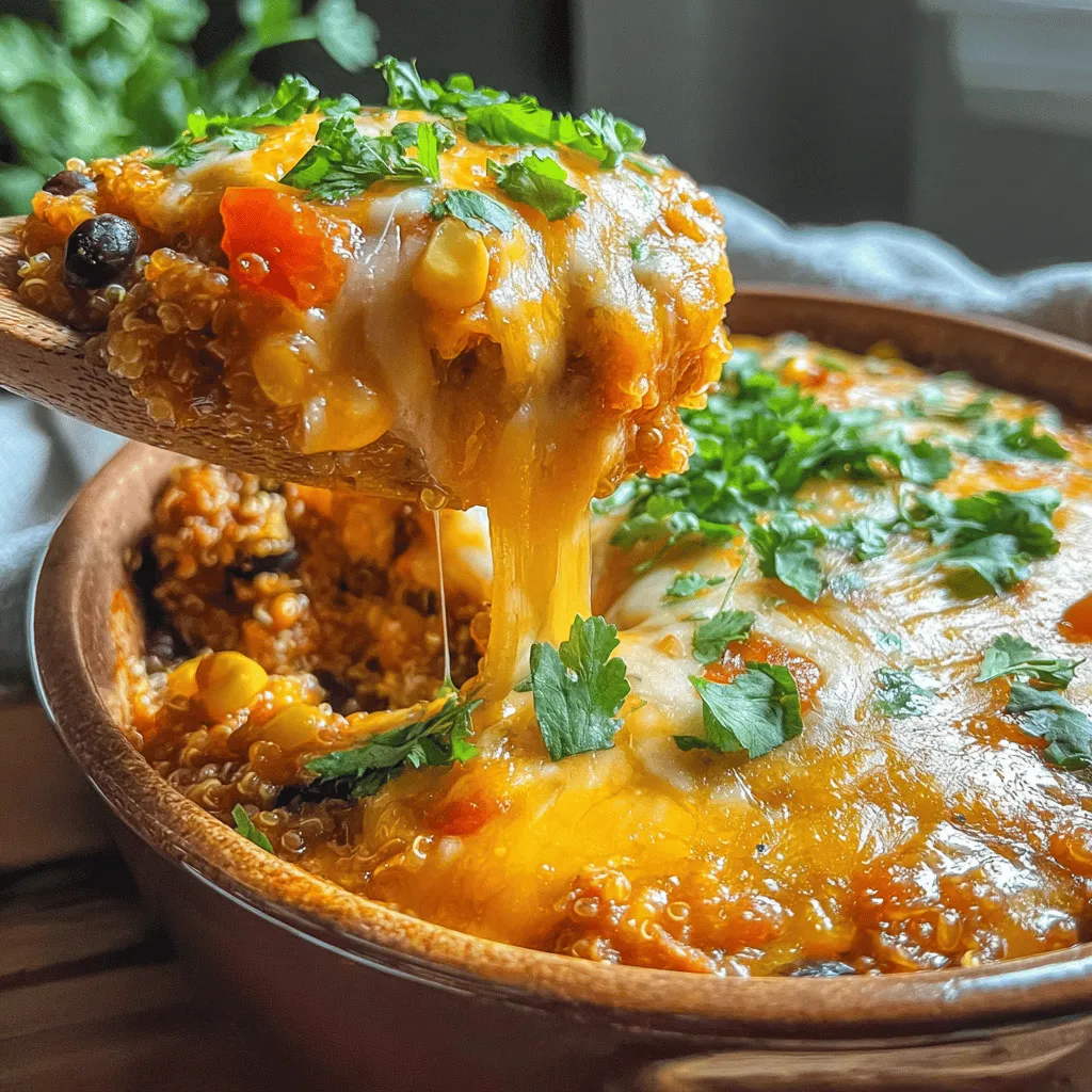 Explore the delicious and nutritious world of casseroles with our Cheesy Turkey & Quinoa Casserole recipe. This dish combines protein-rich ground turkey with wholesome quinoa and colorful vegetables, making it an ideal choice for families seeking a balanced meal. With its creamy cheese blend and vibrant flavors, this casserole is not only satisfying but also easy to prepare, ensuring that you’ll want to add it to your weekly meal rotation.