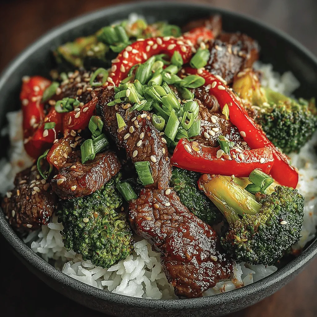- 1 lb beef sirloin, thinly sliced - 2 cups fresh broccoli florets - 3 cloves garlic, minced - 1 inch piece of ginger, minced - 2 tablespoons soy sauce - 2 tablespoons oyster sauce - 1 tablespoon cornstarch - 2 tablespoons vegetable oil - 1 cup jasmine rice - 2 cups beef broth (for cooking rice) - Salt and pepper to taste