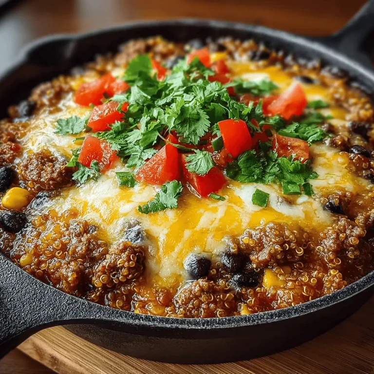 In the fast-paced world we live in, finding the perfect balance between nutritious meals and convenience can often feel like a daunting task. Enter the One-Pan Cheesy Beef and Quinoa Casserole—a delightful dish that checks all the boxes for flavor, simplicity, and wholesome ingredients. This recipe is not only easy to prepare but also packed with protein and essential nutrients, making it a family favorite that can be on the dinner table in under an hour. In this article, we will explore the ingredients, cooking techniques, and nutritional benefits of this delicious casserole while providing a comprehensive guide to ensure your cooking experience is enjoyable and rewarding.