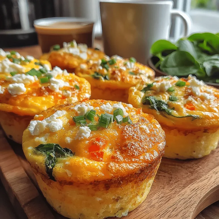 Savory Spinach and Feta Egg Muffins are a delightful and nutritious option for breakfast, snacks, or even lunch. Packed with protein and vitamins from fresh spinach and the rich flavor of feta cheese, these muffins cater to health-conscious eaters without compromising on taste. This article will guide you through the recipe while also exploring the nutritional benefits, versatility, and serving suggestions to elevate your culinary experience.
