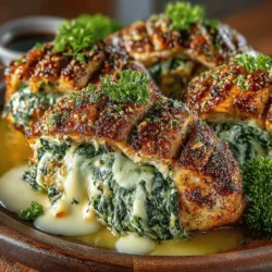 Discover a delightful way to elevate your dinner table with Creamy Spinach and Artichoke Stuffed Chicken. This recipe perfectly combines the rich flavors of creamy cheeses, vibrant spinach, and savory artichoke hearts, all enveloped in tender chicken breasts. Not only is this dish a feast for the eyes, but it also provides a nutritious and satisfying meal that is sure to impress family and friends alike. In this article, we will delve into the step-by-step process of creating this delectable dish, explore its nutritional benefits, and offer presentation ideas to make your meal truly memorable.