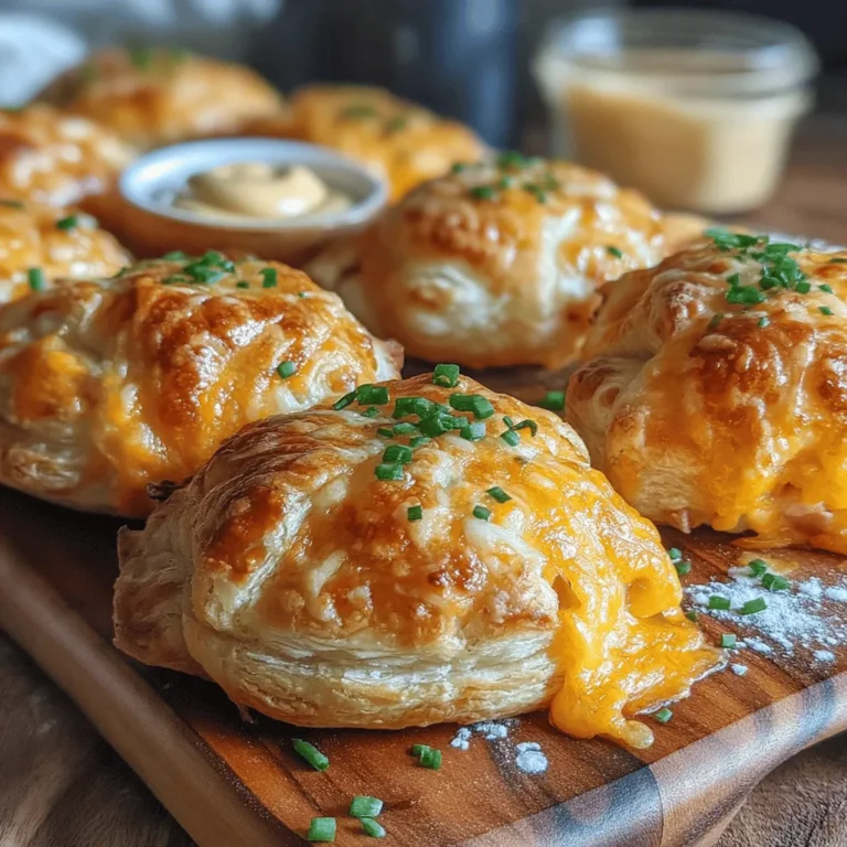 Cheesy Ham and Cheese Puff Pastries are a delightful treat that combines the rich flavors of ham and cheese enveloped in flaky, golden pastry. These pastries are perfect for any occasion, whether you're hosting a party, looking for a quick snack, or preparing a cozy meal at home. Their enticing aroma and satisfying texture make them a favorite among both adults and children alike.