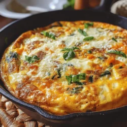 The Cheesy Spinach and Red Pepper Frittata is a versatile dish that perfectly balances flavor, nutrition, and convenience. Whether you're seeking a hearty breakfast, a satisfying lunch, or a delightful dinner option, this frittata fits the bill. Packed with fresh vegetables, protein-rich eggs, and melty cheese, it offers a delicious way to incorporate greens into your diet. With simple ingredients and straightforward preparation, you can whip this dish up in no time, making it ideal for busy weekdays or leisurely weekends. In this article, we'll delve into the recipe, explore its nutritional benefits, and offer insights on how to customize it to your taste.