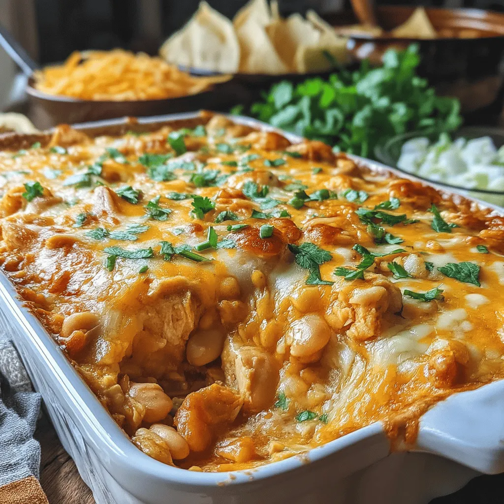 Savory White Chicken Chili Bake is the ultimate comfort food that brings warmth and satisfaction to any meal occasion. This hearty dish combines tender chicken, creamy textures, and a delightful mix of spices, making it perfect for family dinners or gatherings with friends. Each bite is a comforting embrace that will keep everyone coming back for more.