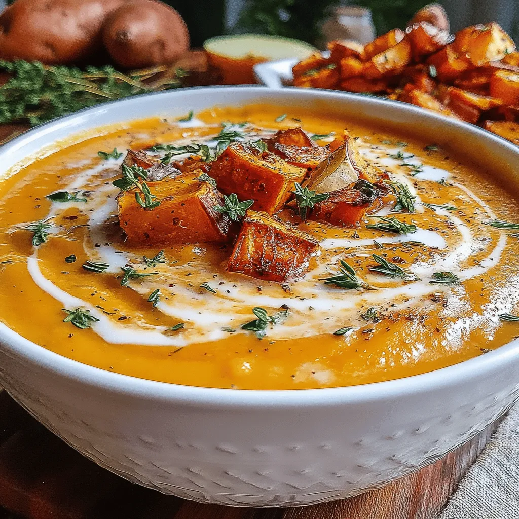 As the leaves change color and the air turns crisp, there's nothing quite like a warm bowl of soup to bring comfort to your day. This Cozy Creamy Roasted Sweet Potato and Apple Soup is the epitome of autumn, blending the natural sweetness of roasted sweet potatoes with the tartness of apples. Each spoonful is a delightful reminder of the flavors that define the fall season.