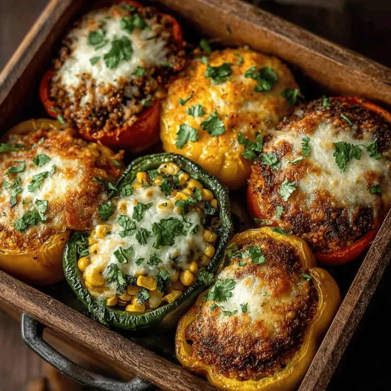 The Colorful Lentil & Veggie Paradise Peppers recipe is a vibrant and nutritious dish that brings together the earthiness of lentils, the crunch of fresh vegetables, and the delightful sweetness of bell peppers. This recipe not only appeals to the taste buds but also provides a wholesome and satisfying meal that is perfect for any occasion. Packed with nutrients, lentils are an excellent source of protein, fiber, and essential vitamins, while the variety of vegetables adds color and a range of health benefits. The presentation of this dish is as appealing as its taste, making it a feast for the eyes as well as the palate.