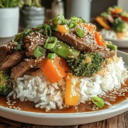 Quick Beef and Broccoli Stir-Fry with Rice is a delightful and nourishing dish that combines tender beef, vibrant green broccoli, and fluffy rice. This recipe encapsulates the essence of a satisfying meal that can be prepared in under 30 minutes, making it the perfect solution for those busy weeknights when time is of the essence.