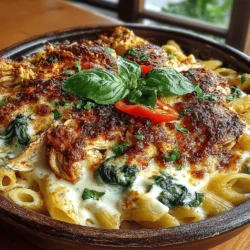 Highlighting the mouthwatering combination of creamy textures and savory flavors, the Cheesy Delight: Creamy Chicken and Spinach Pasta Bake is a perfect meal for any occasion. This recipe is not only easy to prepare but also a comforting dish that appeals to both adults and children alike. In this article, we will explore the steps to create this delectable pasta bake, delve into its nutritional benefits, and offer insights into variations you can try. Whether you are looking for a weeknight dinner solution or a dish that will impress guests, this creamy chicken and spinach pasta bake is sure to become a favorite in your household.