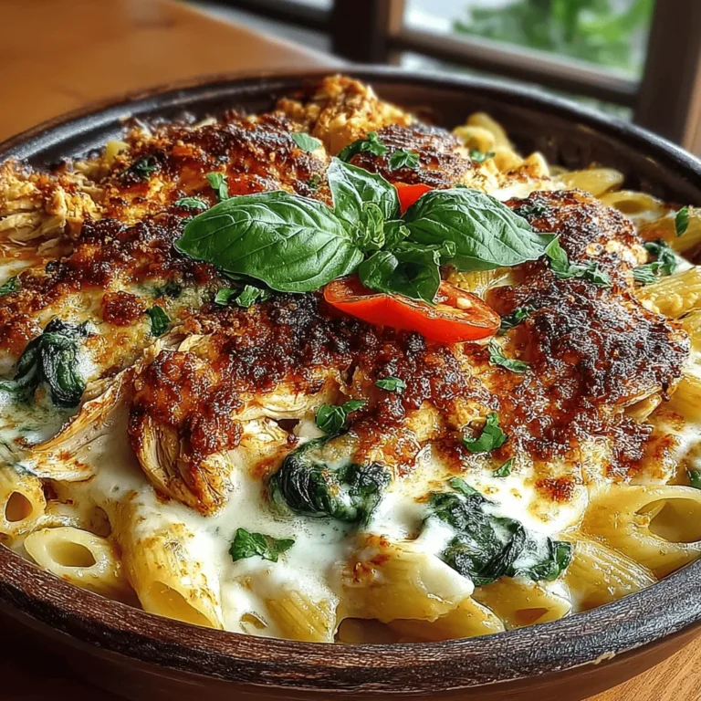 Highlighting the mouthwatering combination of creamy textures and savory flavors, the Cheesy Delight: Creamy Chicken and Spinach Pasta Bake is a perfect meal for any occasion. This recipe is not only easy to prepare but also a comforting dish that appeals to both adults and children alike. In this article, we will explore the steps to create this delectable pasta bake, delve into its nutritional benefits, and offer insights into variations you can try. Whether you are looking for a weeknight dinner solution or a dish that will impress guests, this creamy chicken and spinach pasta bake is sure to become a favorite in your household.