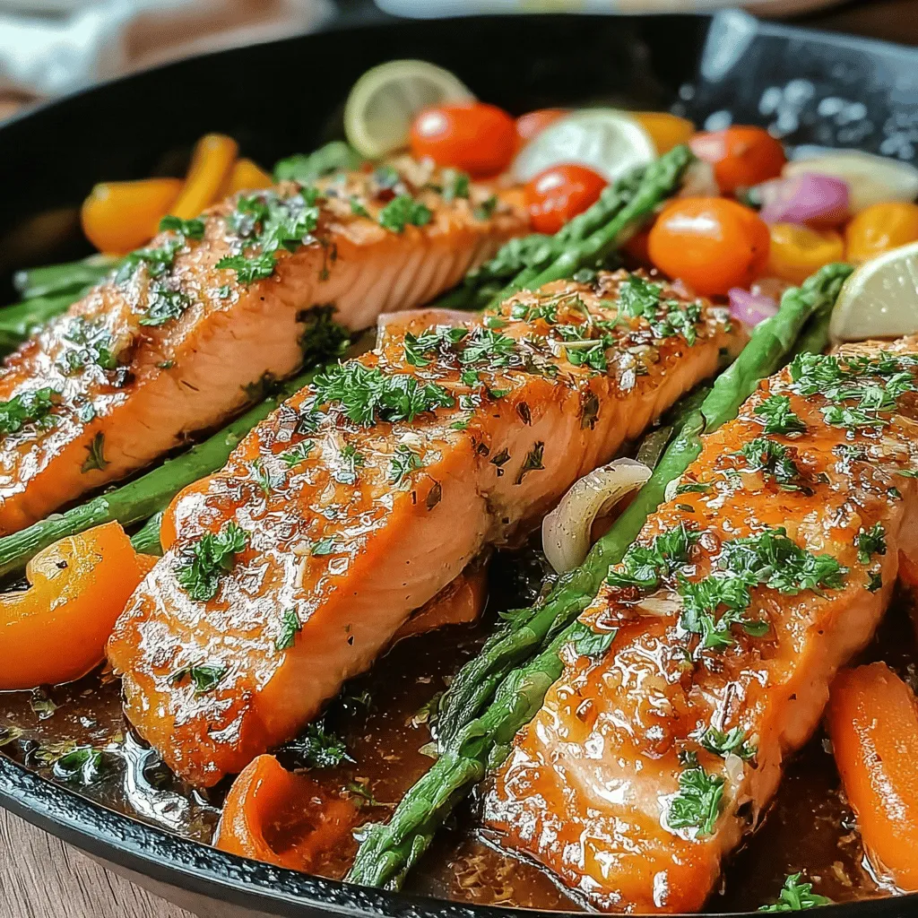 If you’re looking for a meal that’s quick, nutritious, and bursting with flavor, look no further than this Zesty One-Pan Lemon Garlic Salmon with Vibrant Veggies. This dish is perfect for busy weeknights or leisurely weekends, marrying the richness of salmon with the fresh crunch of colorful vegetables. The zesty lemon and aromatic garlic elevate the flavors, making each bite a delightful experience.
