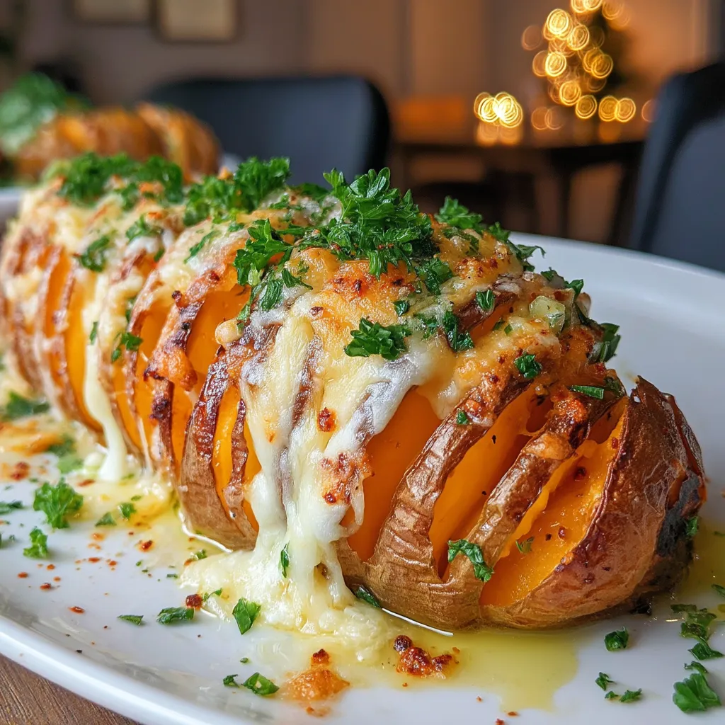 In the world of comfort food, few dishes rival the delightful combination of sweet and savory flavors found in Cheesy Stuffed Hasselback Sweet Potatoes. This recipe transforms the humble sweet potato into a gourmet meal, perfectly blending creamy cheese, aromatic spices, and the natural sweetness of the potatoes. Ideal for both weeknight dinners and special occasions, this dish is not only visually appealing but also packed with nutrition. In this article, we will explore the step-by-step process of creating this culinary masterpiece, along with insights on its health benefits and variations.