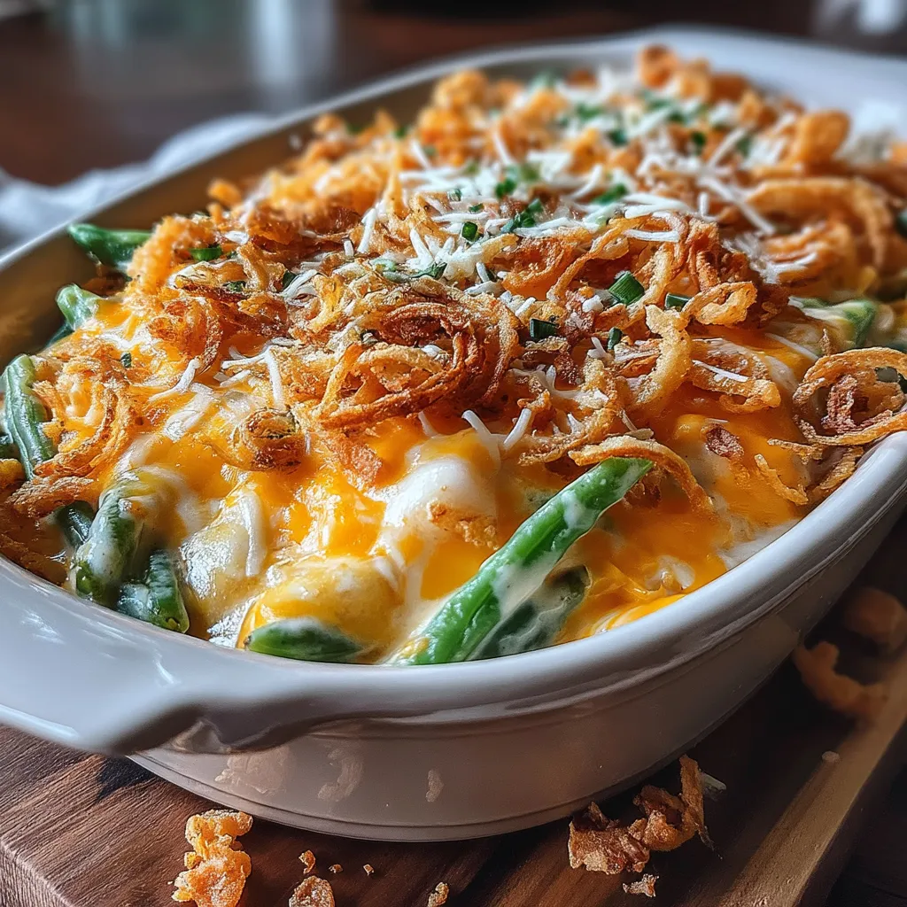 The Crunchy Green Delight Casserole is a comforting dish that brings a burst of flavor and texture to any table. With its combination of fresh green beans, creamy sauce, and crispy toppings, this casserole is not just satisfying but also a delightful way to incorporate vegetables into your meal.