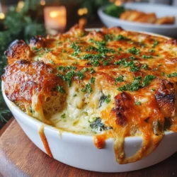 Savory Delight: Creamy Spinach Stuffing Casserole – A Comforting Recipe for Every Occasion