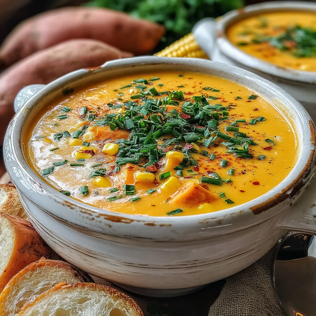 Creamy Sweet Potato and Corn Chowder is a comforting and nutritious dish that warms both the body and soul. This chowder is perfect for chilly days, offering a delightful combination of flavors and textures that make it a favorite among many. With its rich and creamy base, this chowder not only satisfies your taste buds but also nourishes your body.