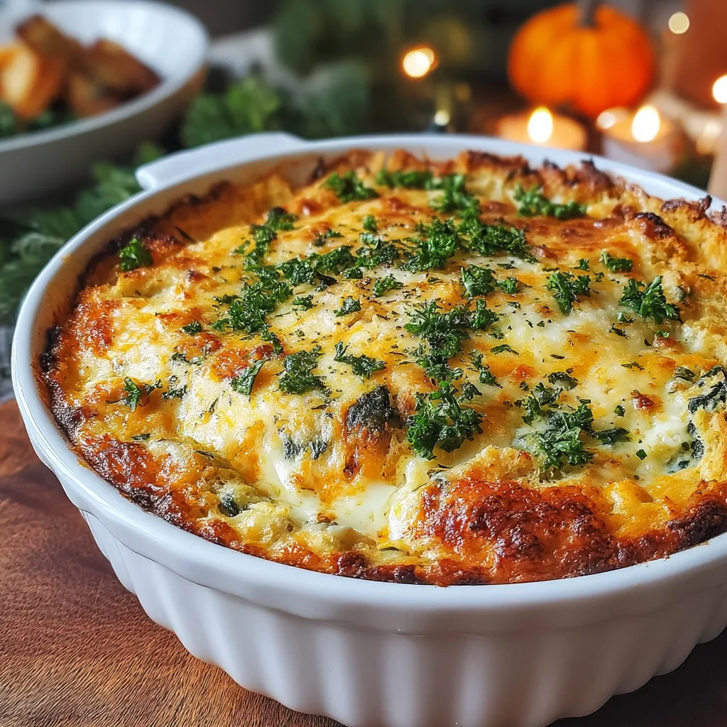 Comfort food has a special place in our hearts, evoking feelings of warmth and satisfaction with each delicious bite. Casseroles, in particular, embody this essence, offering a hearty meal that brings family and friends together. This Creamy Spinach Stuffing Casserole is a perfect representation of comfort, blending the richness of cheese with the nutritious goodness of spinach.