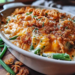 The Crunchy Green Delight Casserole is a comforting dish that brings a burst of flavor and texture to any table. With its combination of fresh green beans, creamy sauce, and crispy toppings, this casserole is not just satisfying but also a delightful way to incorporate vegetables into your meal.
